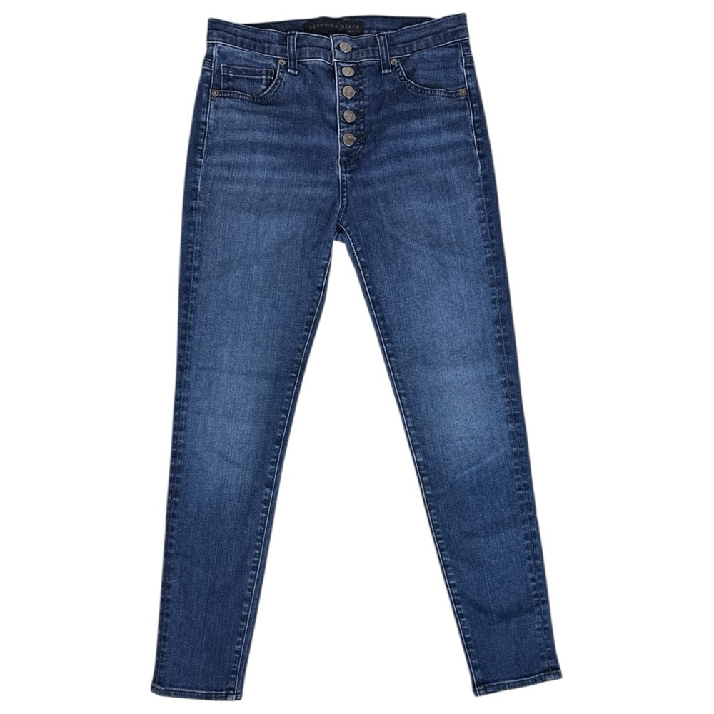 Veronica Beard Debbie High Rise Skinny Ankle Jeans Midnight Blue 27/4